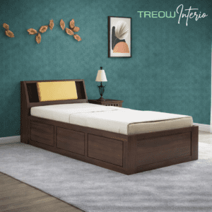 Tarush Single Size Engineered Wood Bed with Storage